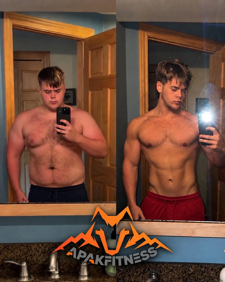 Anders, before and after