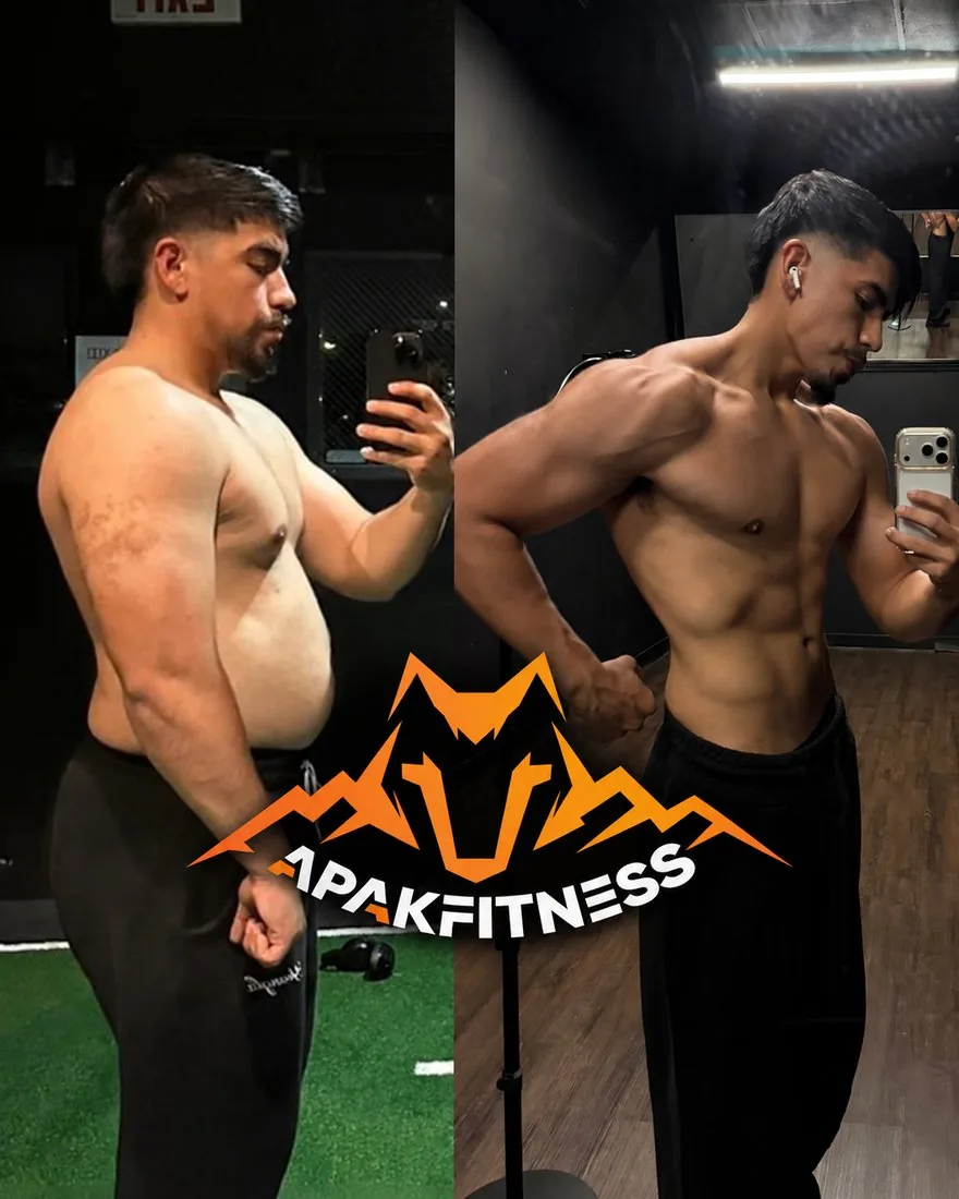 George, before and after