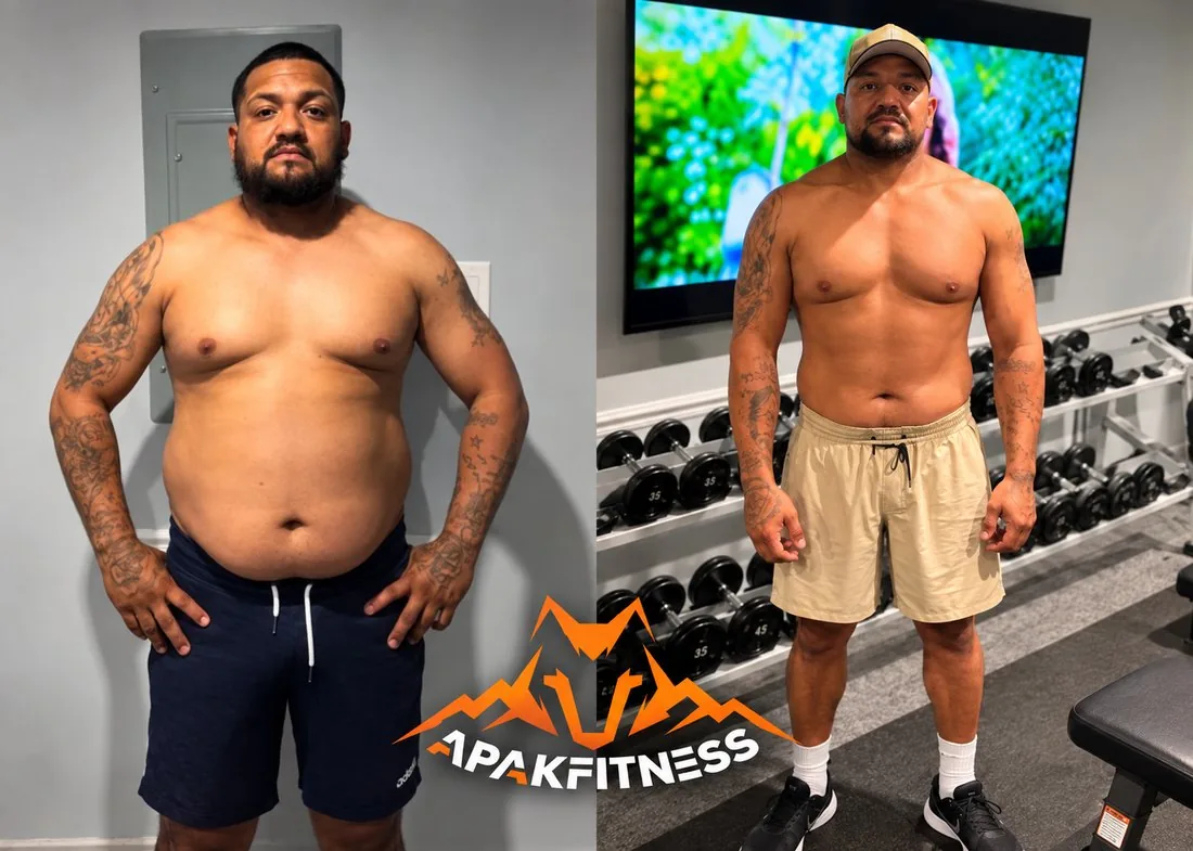 Client before and after